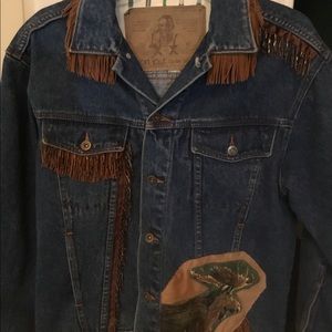 Denim moose jacket